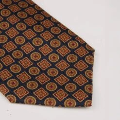 Dark Blue Patterned Silk Tie - Stenströms 6 Dark Blue Patterned Silk Tie - Stenströms -ETON Store 9133450000181 2