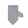 Light Blue Medallion Patterned Silk Tie - Stenströms -ETON Store 9133540000101 1