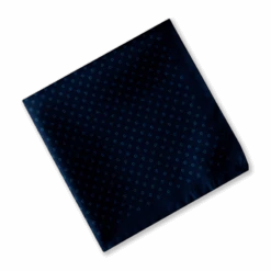 Stenströms Dark Blue Micro Floral Printed Silk Hankie