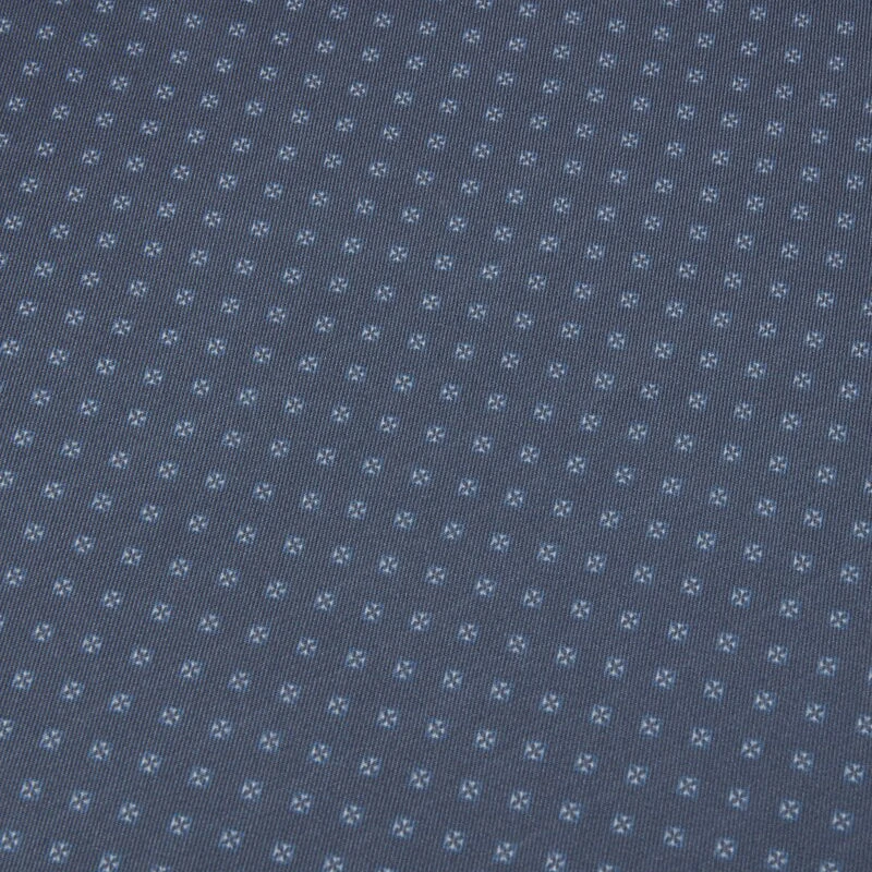 Stenströms Blue/Gray Micro Floral Printed Silk Hankie 5 Stenströms Blue/Gray Micro Floral Printed Silk Hankie - Image 3