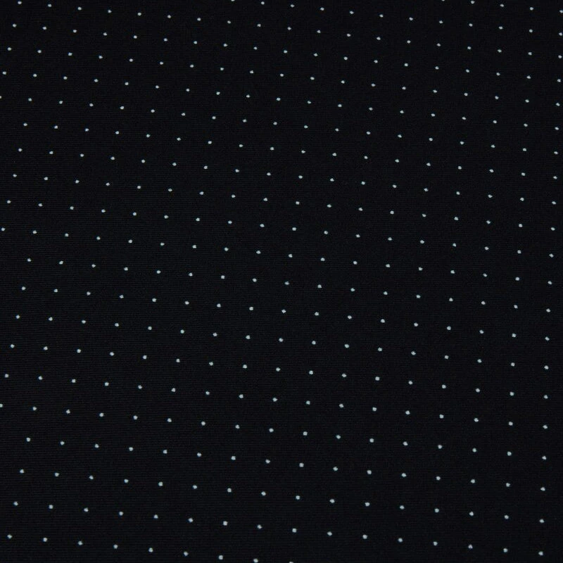 Stenströms Black Micro Dot Pattern Silk Hankie 5 Stenströms Black Micro Dot Pattern Silk Hankie - Image 3