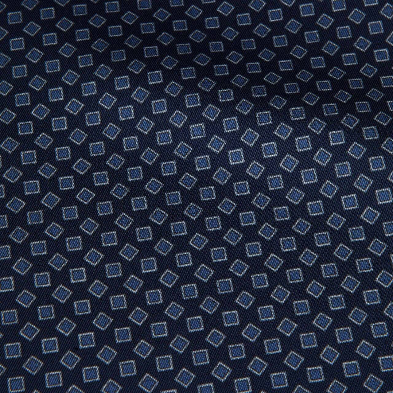 Blue Patterned Silk Hankie - Stenströms 4 Blue Patterned Silk Hankie - Stenströms - Image 2