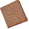 Orange & Blue Floral Linen Hankie - Stenströms 2 Orange & Blue Floral Linen Hankie - Stenströms -ETON Store 923346 771 STENSTROMS 1