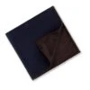 Navy & Brown Reversible Silk Hankie - Stenströms 2 Navy & Brown Reversible Silk Hankie - Stenströms -ETON Store 9234140000180 1