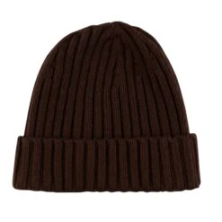 Dark Brown Cashmere Hat - Stenströms