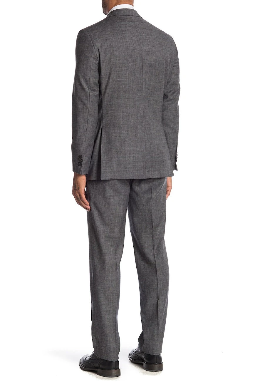 Charcoal Sharkskin Essence Contemporary Fit Suit - Jack Victor 4 Charcoal Sharkskin Essence Contemporary Fit Suit - Jack Victor - Image 2