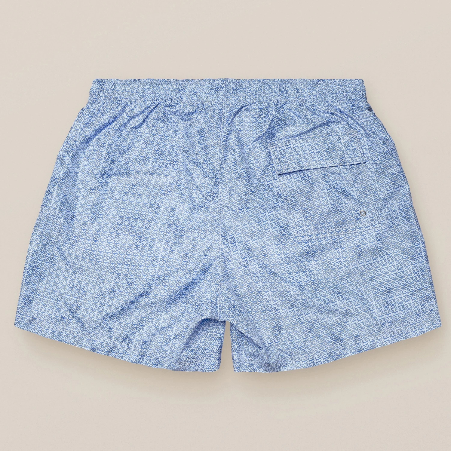 Light Blue Micro Geometric Print Swim Shorts - ETON 4 Light Blue Micro Geometric Print Swim Shorts - ETON - Image 2