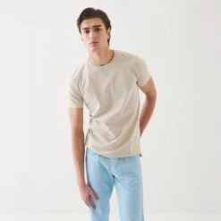 Clay Pima Cotton Stretch Iconic T-Shirt - Patrick Assaraf