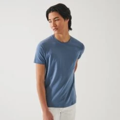 Steel Blue Pima Cotton Stretch Iconic T-Shirt - Patrick Assaraf 8 Steel Blue Pima Cotton Stretch Iconic T-Shirt - Patrick Assaraf -ETON Store 99A08CB 421 49930 1200x c991c6ca 7709 4332 8bf9 653a36715e3f