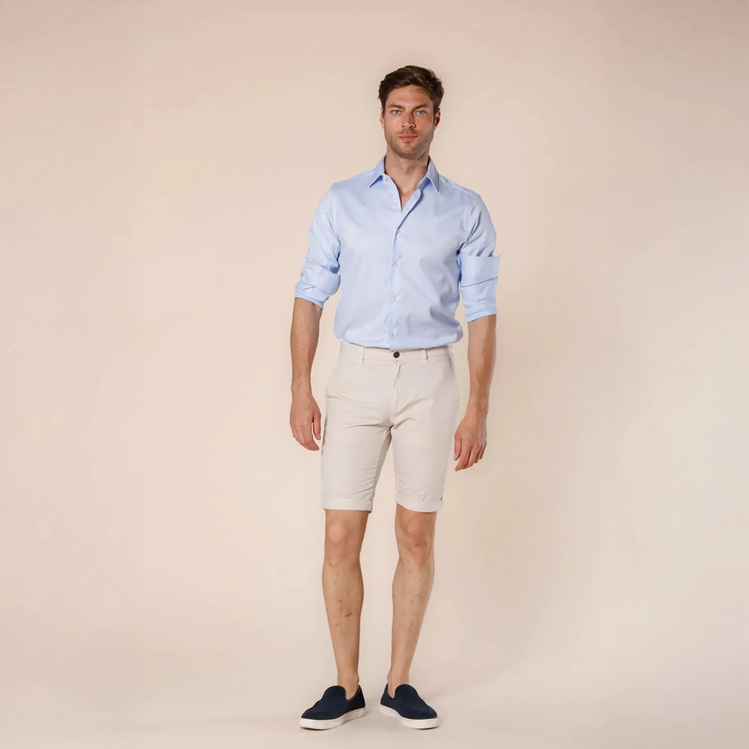 Bone Stretch Cotton Bermuda Shorts - Mason's 7 Bone Stretch Cotton Bermuda Shorts - Mason's - Image 5