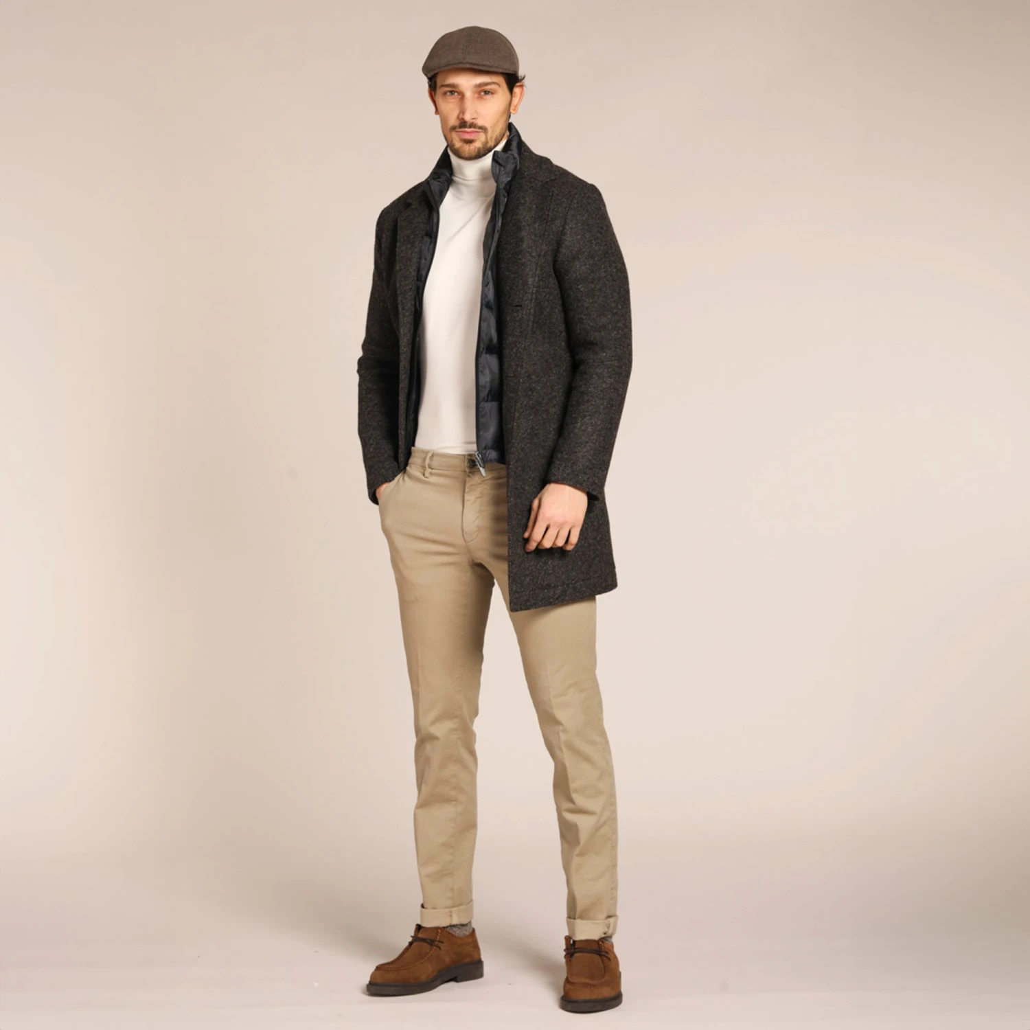 Caramel Twill Stretch Slim Fit Chino - Mason's 4 Caramel Twill Stretch Slim Fit Chino - Mason's - Image 2