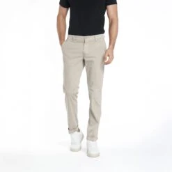 Light Beige Chino Gaberdine Stretch - Mason's
