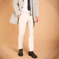 Bone Twill Stretch Slim Fit Chino - Mason's 9 Bone Twill Stretch Slim Fit Chino - Mason's -ETON Store 9PN2R4973 MBE070 020 1