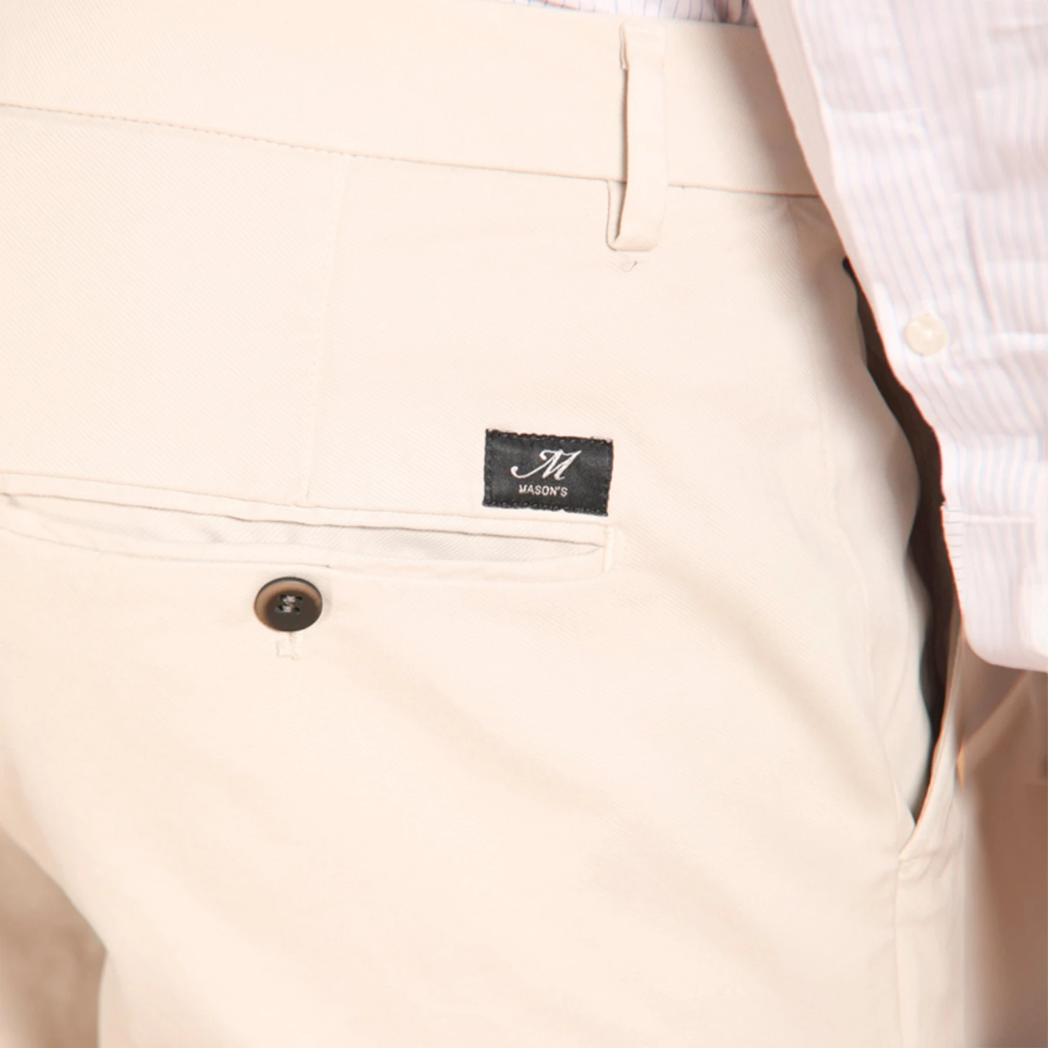 Bone Twill Stretch Slim Fit Chino - Mason's 7 Bone Twill Stretch Slim Fit Chino - Mason's - Image 5