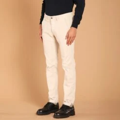 Ivory Baby Cord Slim Fit Stretch Chino - Mason's 9 Ivory Baby Cord Slim Fit Stretch Chino - Mason's -ETON Store 9PN2R4973 VBE011 020 4