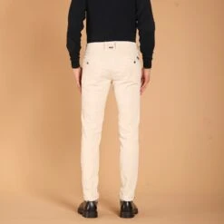 Ivory Baby Cord Slim Fit Stretch Chino - Mason's 10 Ivory Baby Cord Slim Fit Stretch Chino - Mason's -ETON Store 9PN2R4973 VBE011 020 5