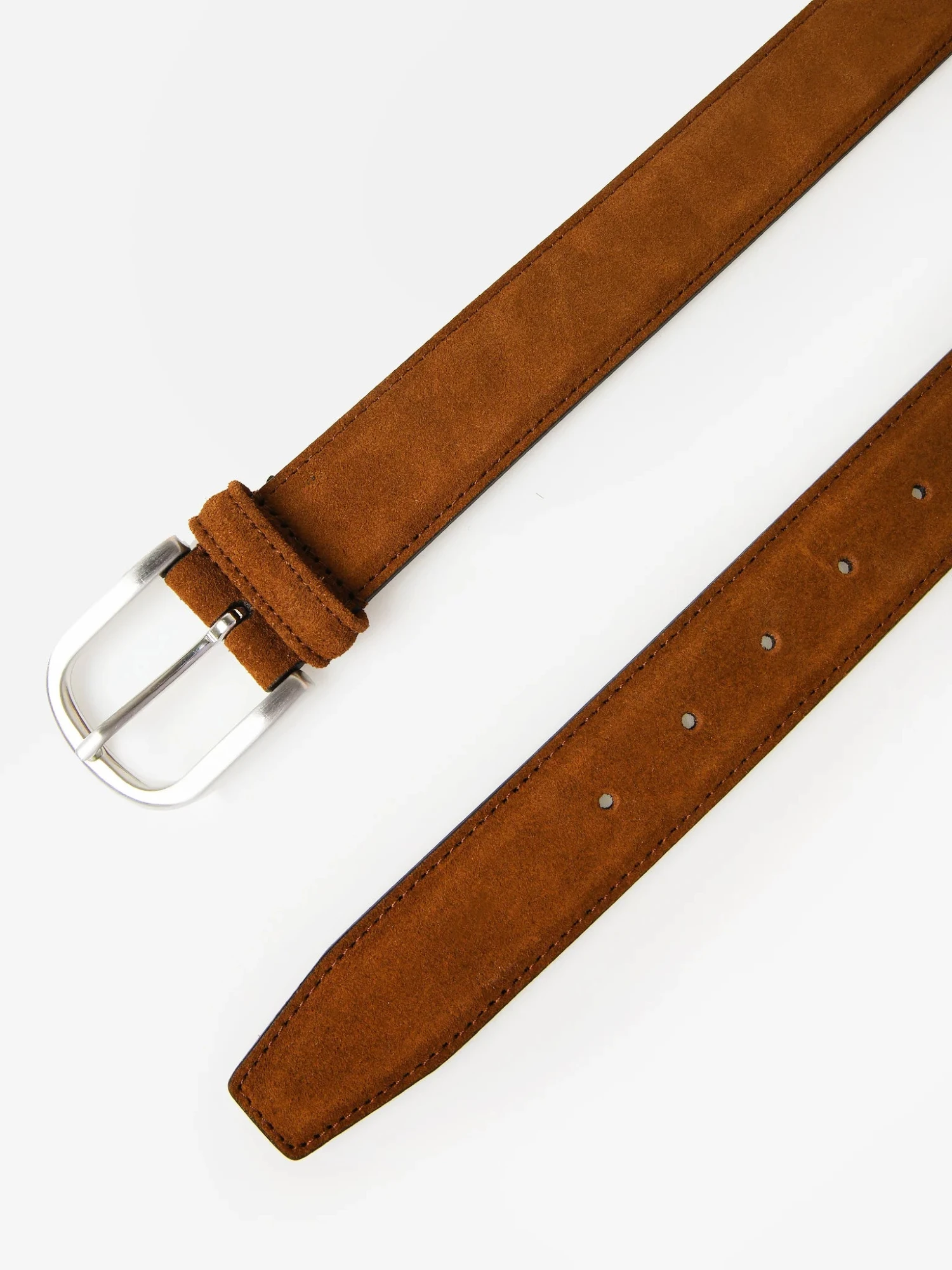 Chestnut Mid Brown Suede Belt - Anderson's 4 Chestnut Mid Brown Suede Belt - Anderson's - Image 2