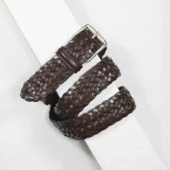 Brown Woven Leather Belt - Anderson's -ETON Store A1097 PI178 M1 AF2984 14 1 2048x2048 f00452a4 bf87 4091 b6a7 67be0612d531