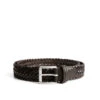 Brown Woven Leather Belt - Anderson's 1 Brown Woven Leather Belt - Anderson's -ETON Store A1284612