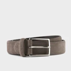 Stone Taupe Suede Belt - Anderson's