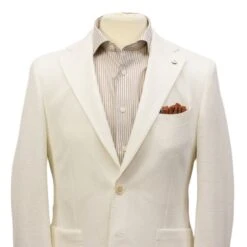 Off-White Linen-Cotton Jersey Tailored Unconstructed Sport Jacket - L.B.M. 1911 16 Off-White Linen-Cotton Jersey Tailored Unconstructed Sport Jacket - L.B.M. 1911 -ETON Store A2A0B0CC 597C 405F A52F FACD85FED8BD
