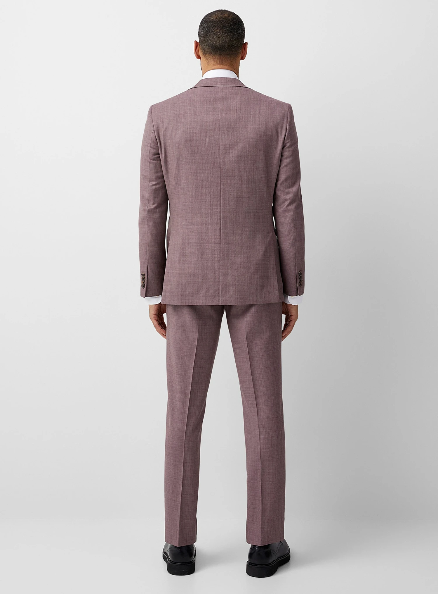 Pale Berry Urban Slim Sartorial Fit Wool Suit - Jack Victor 11 Pale Berry Urban Slim Sartorial Fit Wool Suit - Jack Victor - Image 9