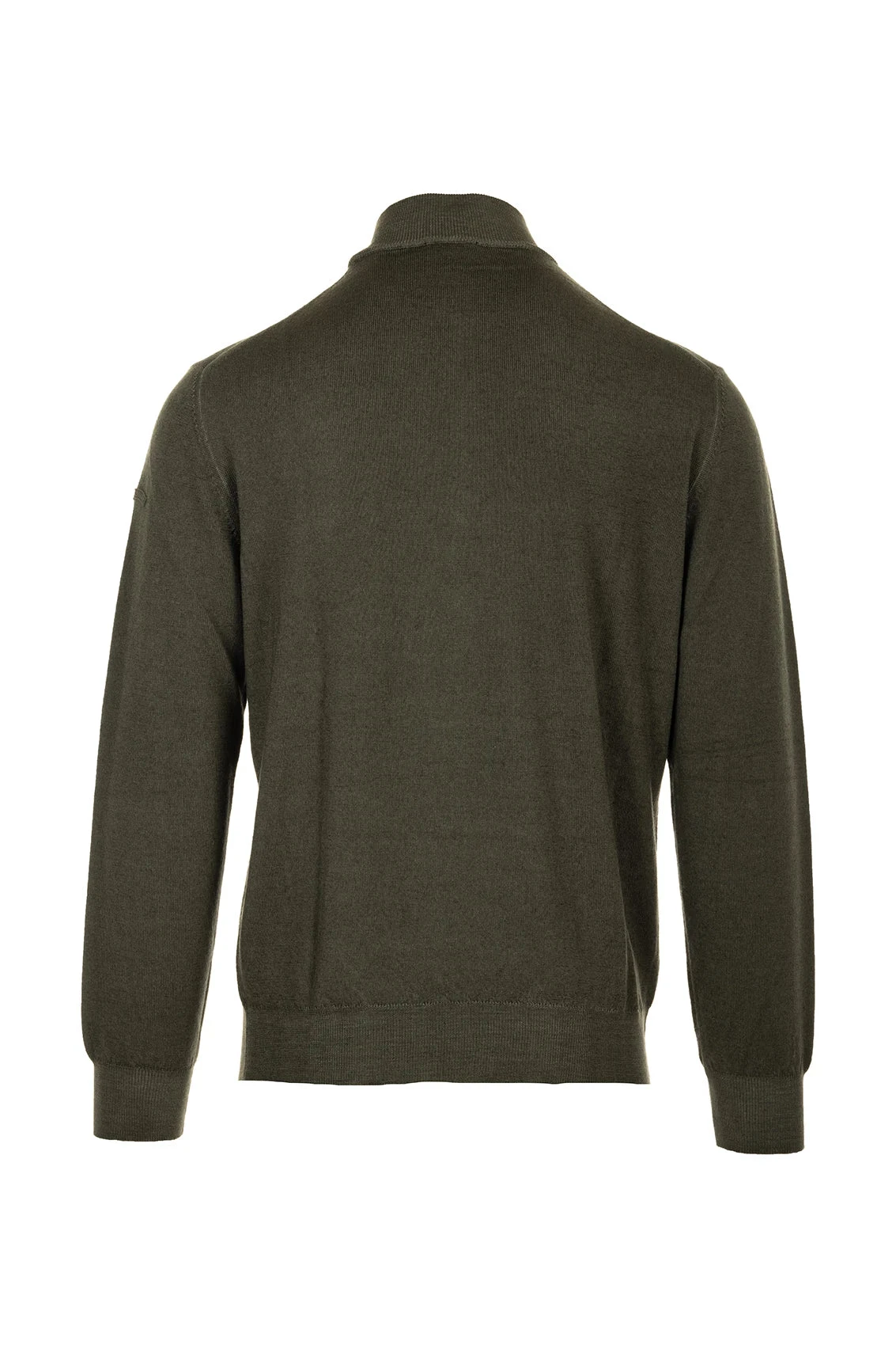 Paul&Shark Sage Green Garment Dyed Wool Half-Zip Sweater - Paul & Shark 7 Paul&Shark Sage Green Garment Dyed Wool Half-Zip Sweater - Paul & Shark - Image 5