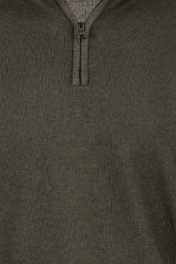 Paul&Shark Sage Green Garment Dyed Wool Half-Zip Sweater - Paul & Shark 14 Paul&Shark Sage Green Garment Dyed Wool Half-Zip Sweater - Paul & Shark -ETON Store AI24 paul2020shark 11311100761 8 P