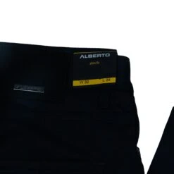 Navy Blue Slim Fit Super Jersey Five-Pocket Pants - ALBERTO 13 Navy Blue Slim Fit Super Jersey Five-Pocket Pants - ALBERTO -ETON Store ALBERTO JERSEY BOUTIQUE JACQUES 1431 899 SLIM 6