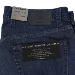 Mid Blue Denim Tencel-Cotton Regular Fit (Pipe) Jeans - Alberto 20 Mid Blue Denim Tencel-Cotton Regular Fit (Pipe) Jeans - Alberto -ETON Store ALBERTO PIPE 06 e07164cf 7628 4a41 9ce0 4ea44635ca40