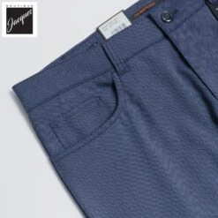 Mid Blue Two-Tone Ceramica Pipe Five Pocket Pants - ALBERTO 7 Mid Blue Two-Tone Ceramica Pipe Five Pocket Pants - ALBERTO -ETON Store ALBERTO PIPE 1942 875 1