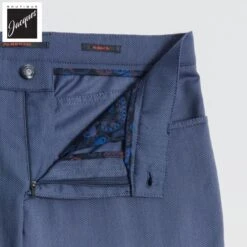 Mid Blue Two-Tone Ceramica Pipe Five Pocket Pants - ALBERTO 9 Mid Blue Two-Tone Ceramica Pipe Five Pocket Pants - ALBERTO -ETON Store ALBERTO PIPE 1942 875 2