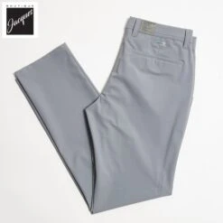 Gray Technical Stretch Fabric Chino-Style Golf Pants - ALBERTO 14 Gray Technical Stretch Fabric Chino-Style Golf Pants - ALBERTO -ETON Store ALBERTO5751 920 4
