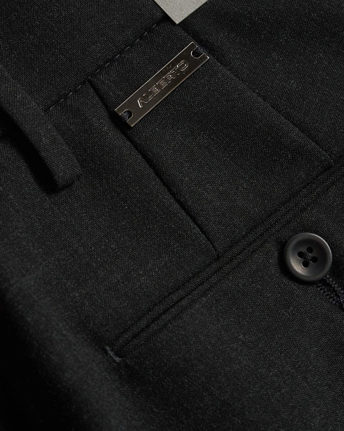 Ceramica Rob Slim Fit Stretch Charcoal Dress Pant - ALBERTO 7 Ceramica Rob Slim Fit Stretch Charcoal Dress Pant - ALBERTO - Image 5