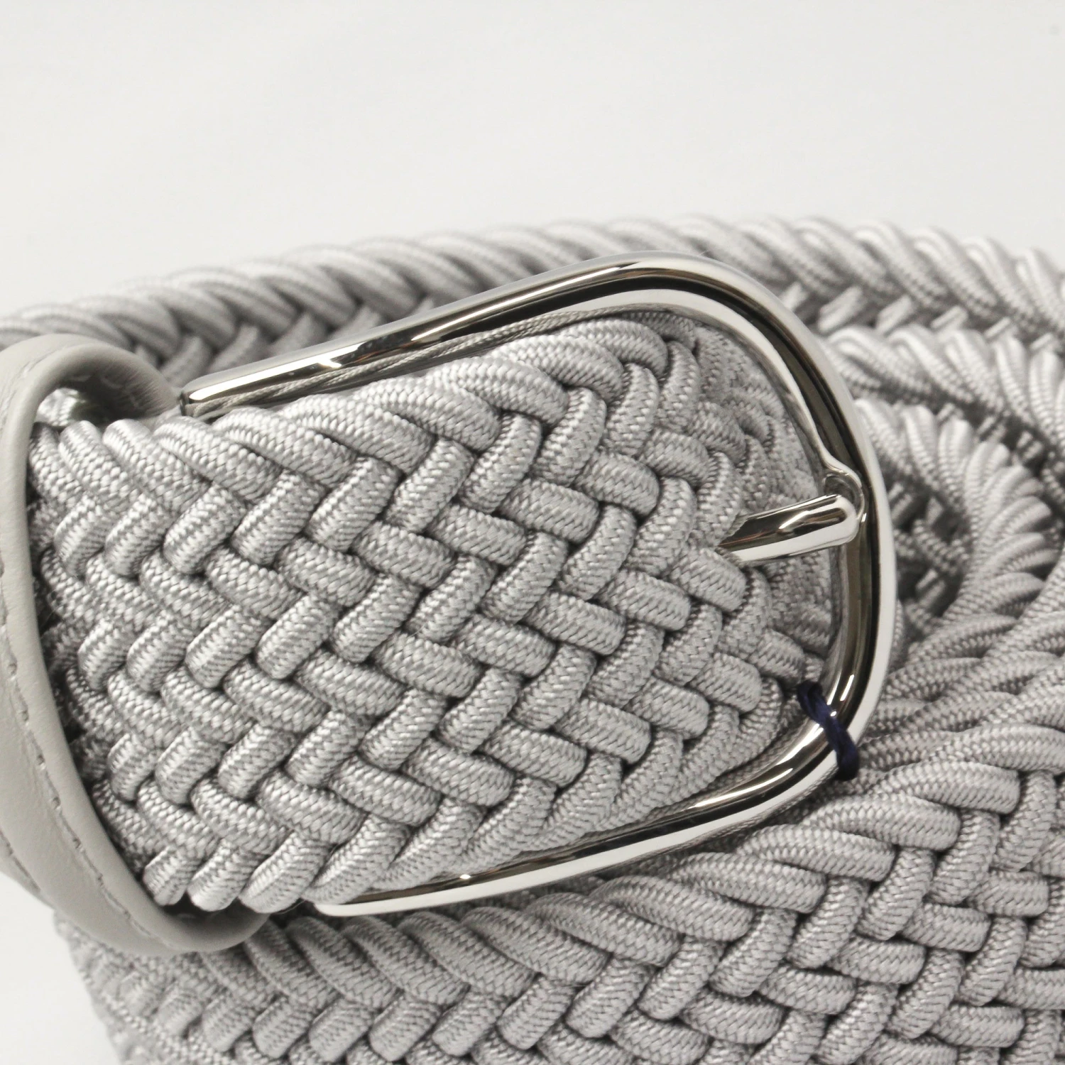 Light Gray Woven Elastic Belt - Anderson's 7 Light Gray Woven Elastic Belt - Anderson's - Image 5