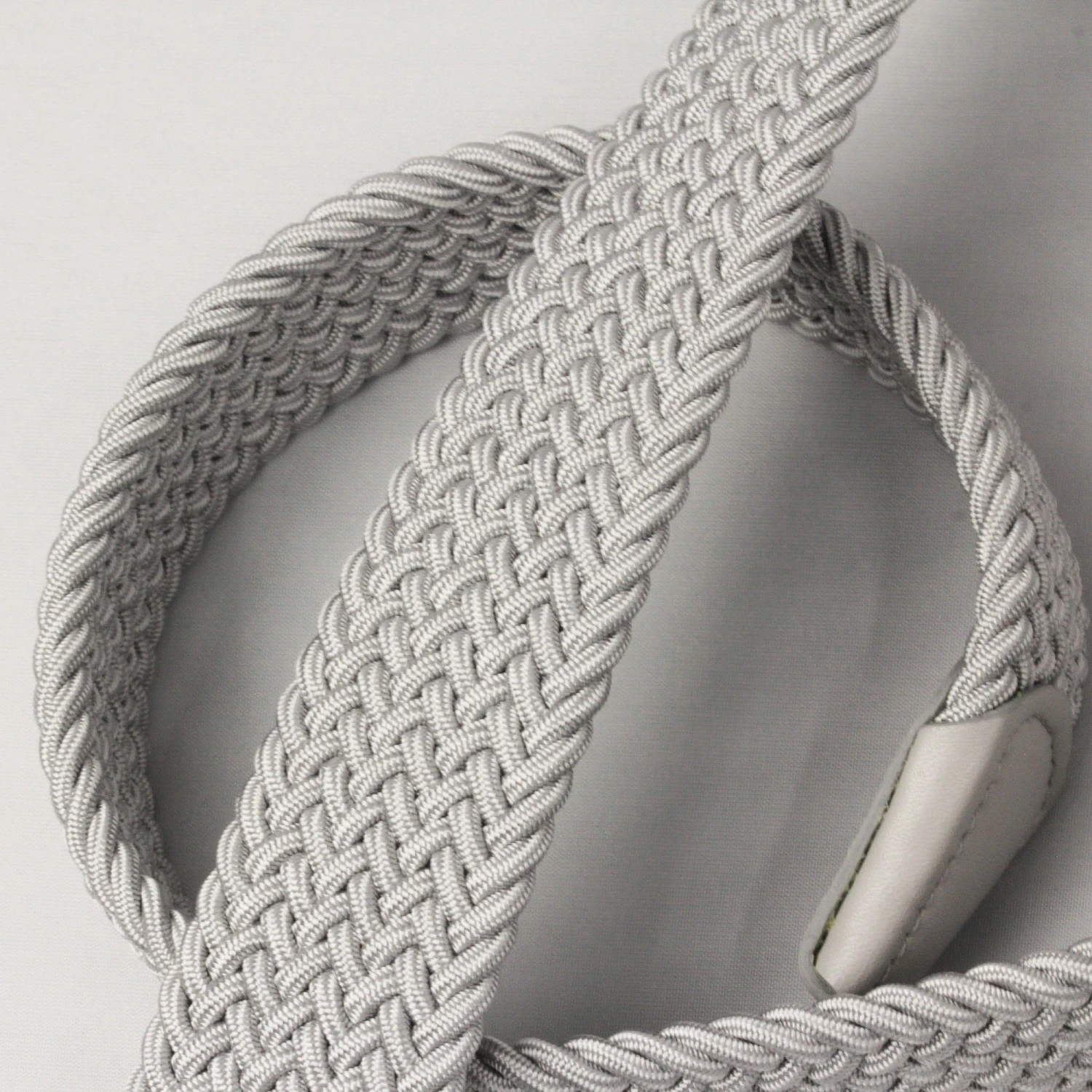 Light Gray Woven Elastic Belt - Anderson's 9 Light Gray Woven Elastic Belt - Anderson's - Image 7