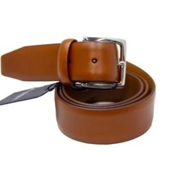 Light Brown Nappa Calf Leather Belt - Anderson's