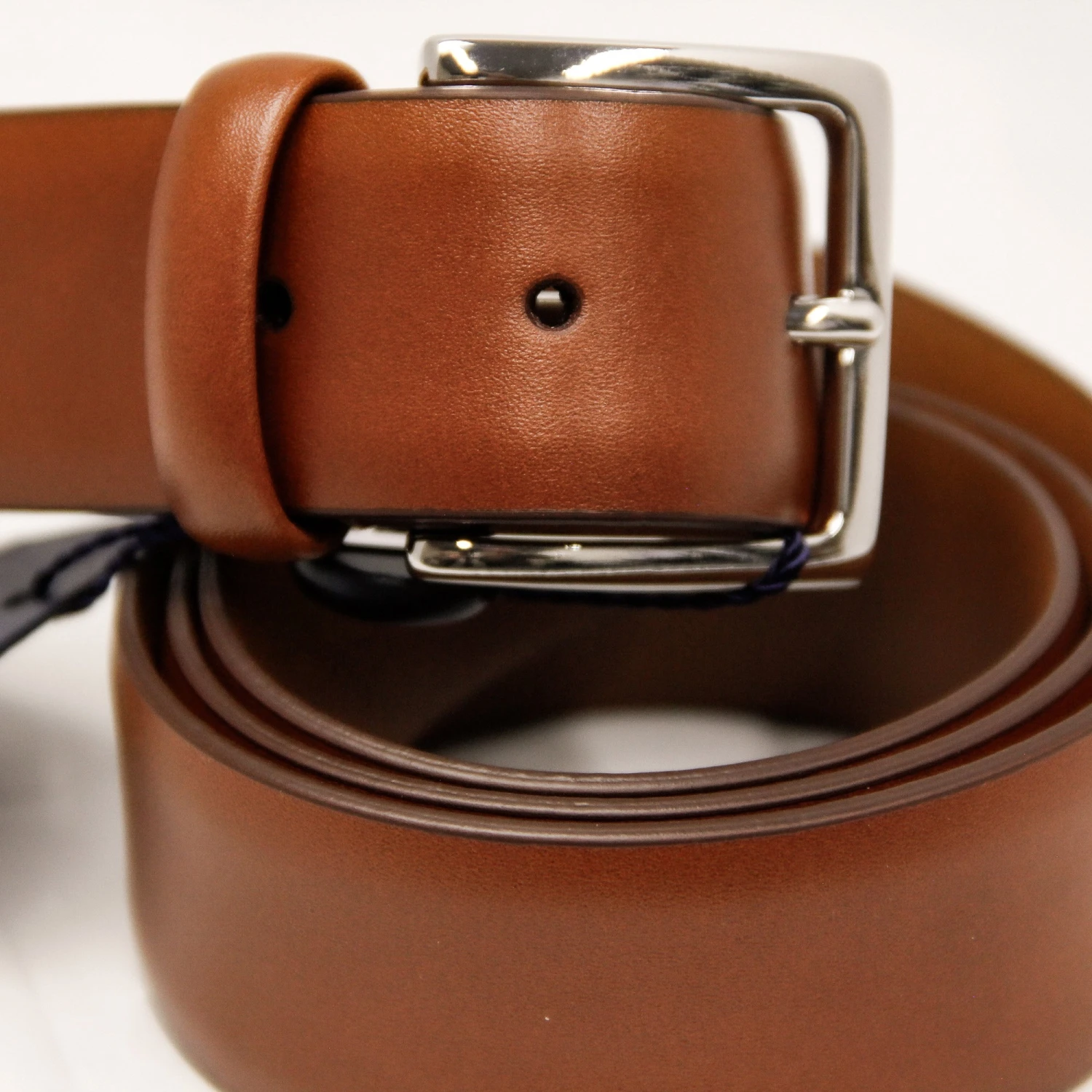 Light Brown Nappa Calf Leather Belt - Anderson's 4 Light Brown Nappa Calf Leather Belt - Anderson's - Image 2