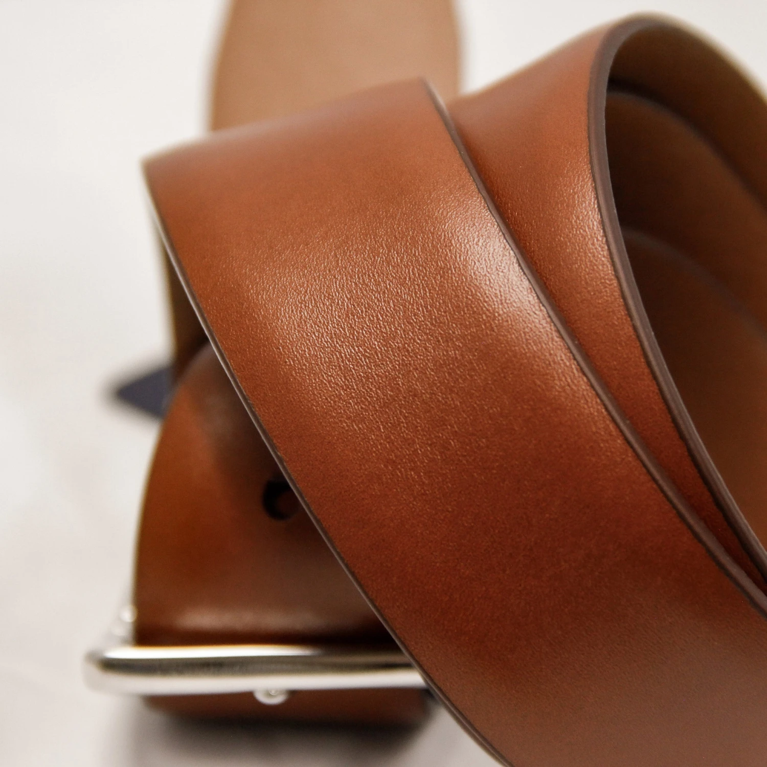 Light Brown Nappa Calf Leather Belt - Anderson's 5 Light Brown Nappa Calf Leather Belt - Anderson's - Image 3