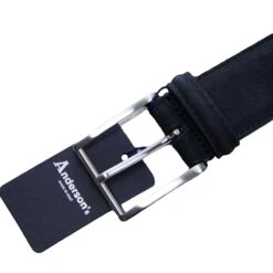 Midnight Blue Nubuck Soft Suede Leather Belt - Anderson's 7 Midnight Blue Nubuck Soft Suede Leather Belt - Anderson's -ETON Store ANDERSONS PL146 B10 3