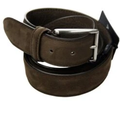 Taupe Brown Nubuck Soft Suede Leather Belt - Anderson's 9 Taupe Brown Nubuck Soft Suede Leather Belt - Anderson's -ETON Store ANDERSONS PL146 F12 3