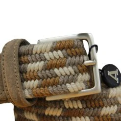 Brown & Cream Multicolour Cashmere-Wool Woven Stretch Belt - Anderson's 6 Brown & Cream Multicolour Cashmere-Wool Woven Stretch Belt - Anderson's -ETON Store ANDERSON S BELT NE97 016 2