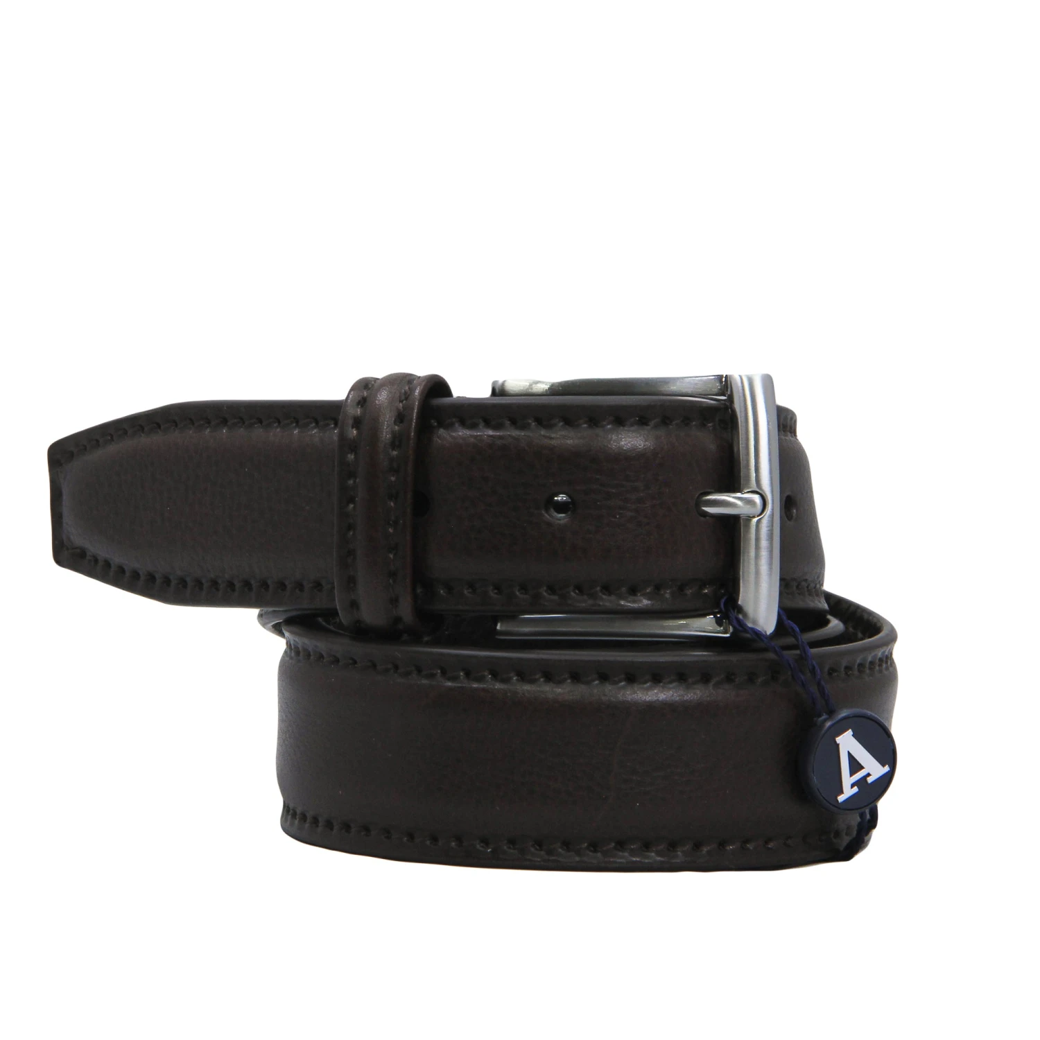 Chocolate Brown Soft Tumbled Leather Belt - Anderson's 3 Chocolate Brown Soft Tumbled Leather Belt - Anderson's