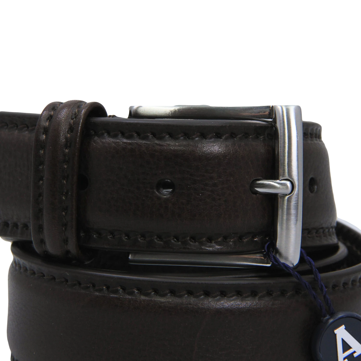 Chocolate Brown Soft Tumbled Leather Belt - Anderson's 4 Chocolate Brown Soft Tumbled Leather Belt - Anderson's - Image 2