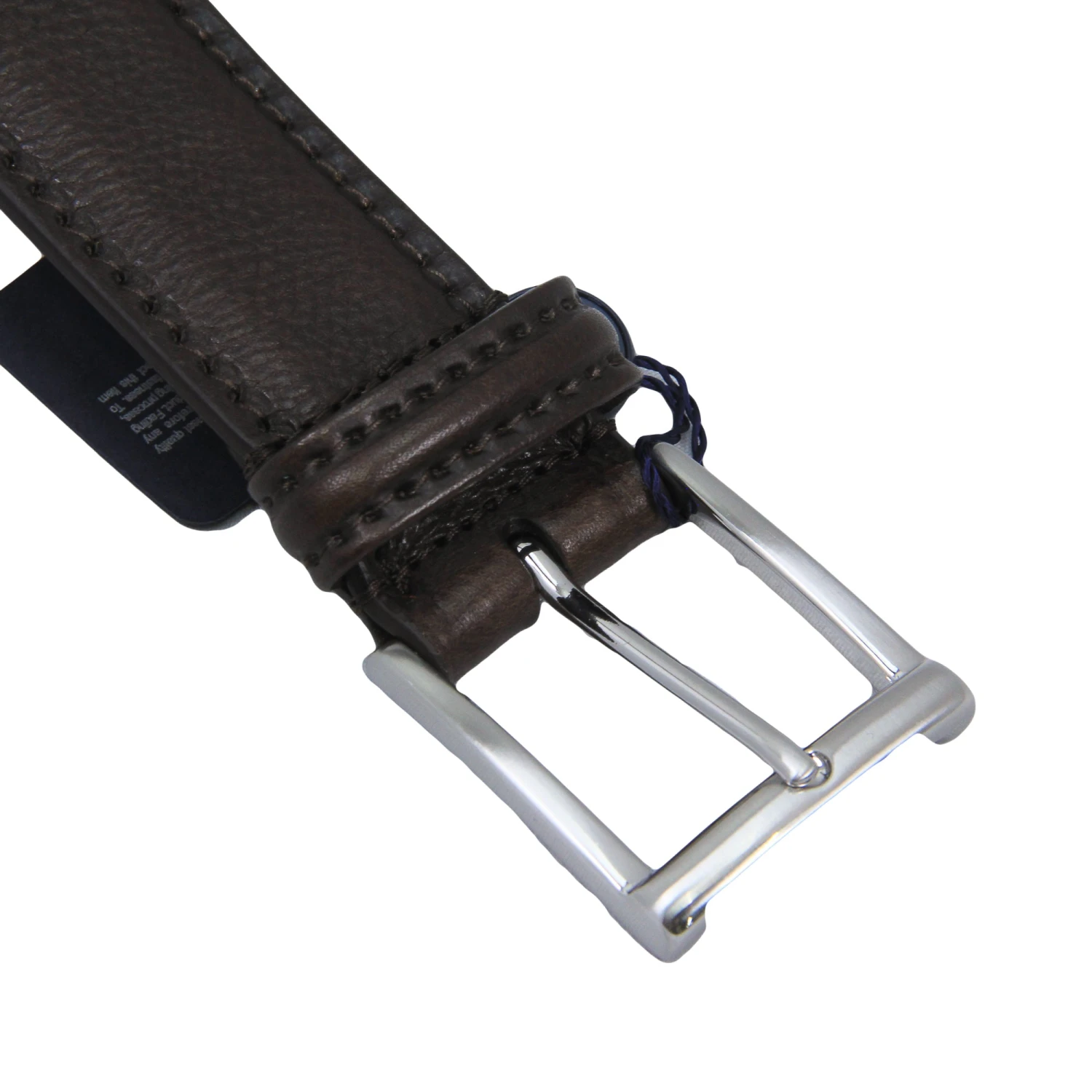 Chocolate Brown Soft Tumbled Leather Belt - Anderson's 6 Chocolate Brown Soft Tumbled Leather Belt - Anderson's - Image 4