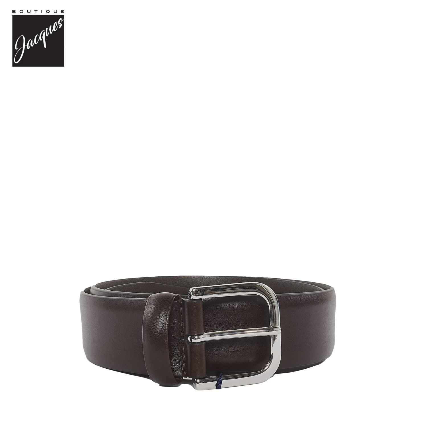 Dark Brown Nappa Calf Leather Belt - Anderson's 3 Dark Brown Nappa Calf Leather Belt - Anderson's