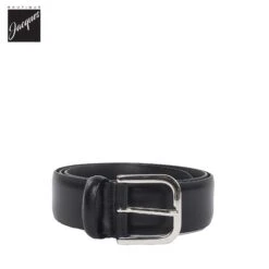 Black Nappa Calf Leather Belt - Anderson's