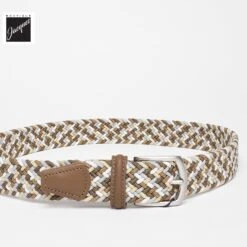 Beige Multicolour Woven Elastic Belt - Anderson's -ETON Store ANDERSON SNE41 189 4