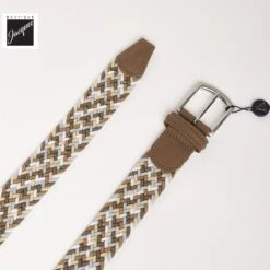 Beige Multicolour Woven Elastic Belt - Anderson's -ETON Store ANDERSON SNE41 189 6
