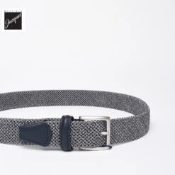 Graphite Mélange Woven Elastic Belt - Anderson's 6 Graphite Mélange Woven Elastic Belt - Anderson's -ETON Store ANDERSON SNE94 003 1